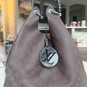 Louis Vuitton Dark Brown Monogram Hobo Bag